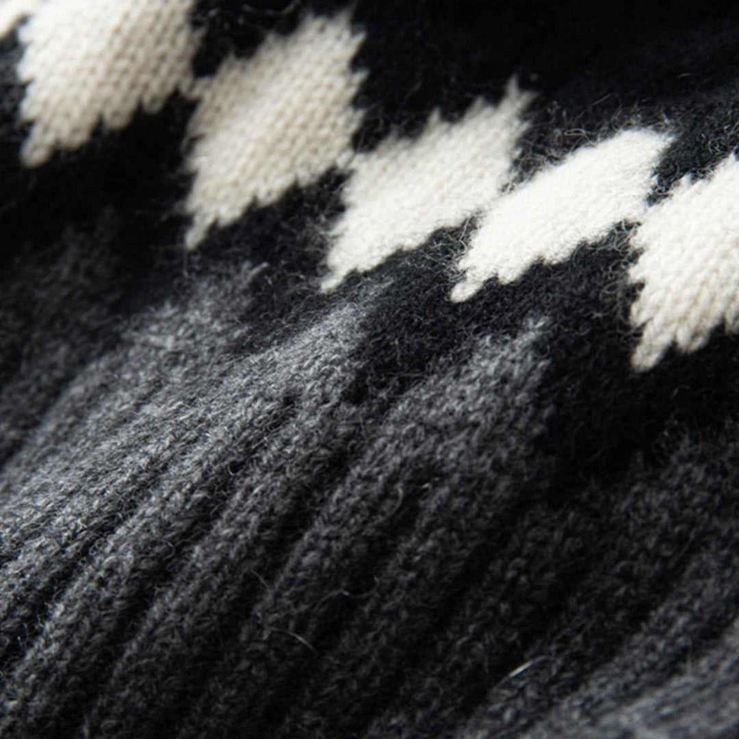 Cozy Cable Knit Beanie with Fur Pom-Pom