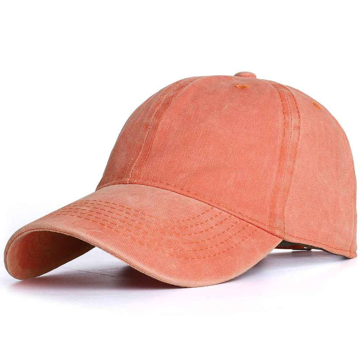 Washed Baseball Caps for Men & Women - Effortless Style for Every Adventure Orange