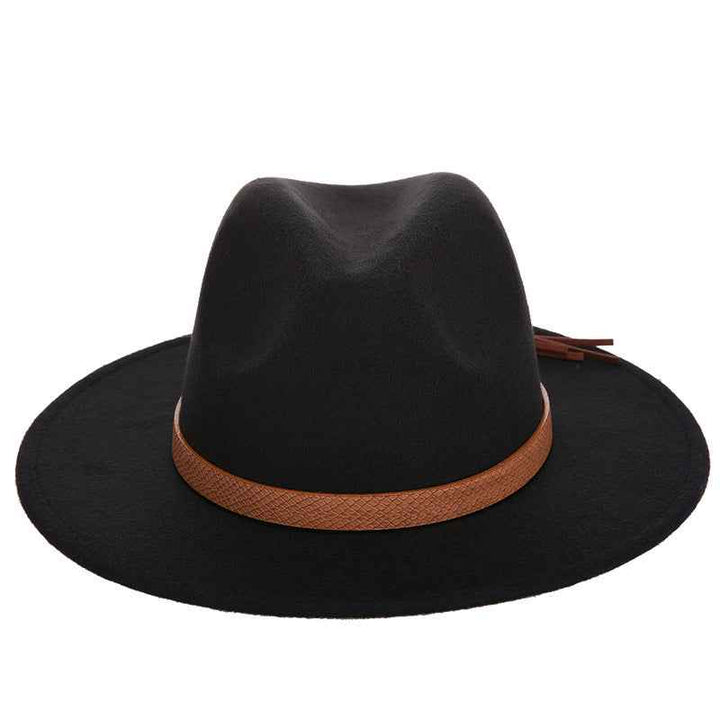 Woolen Jazz Hat - Stylish Winter Accessory for Confident Women Black