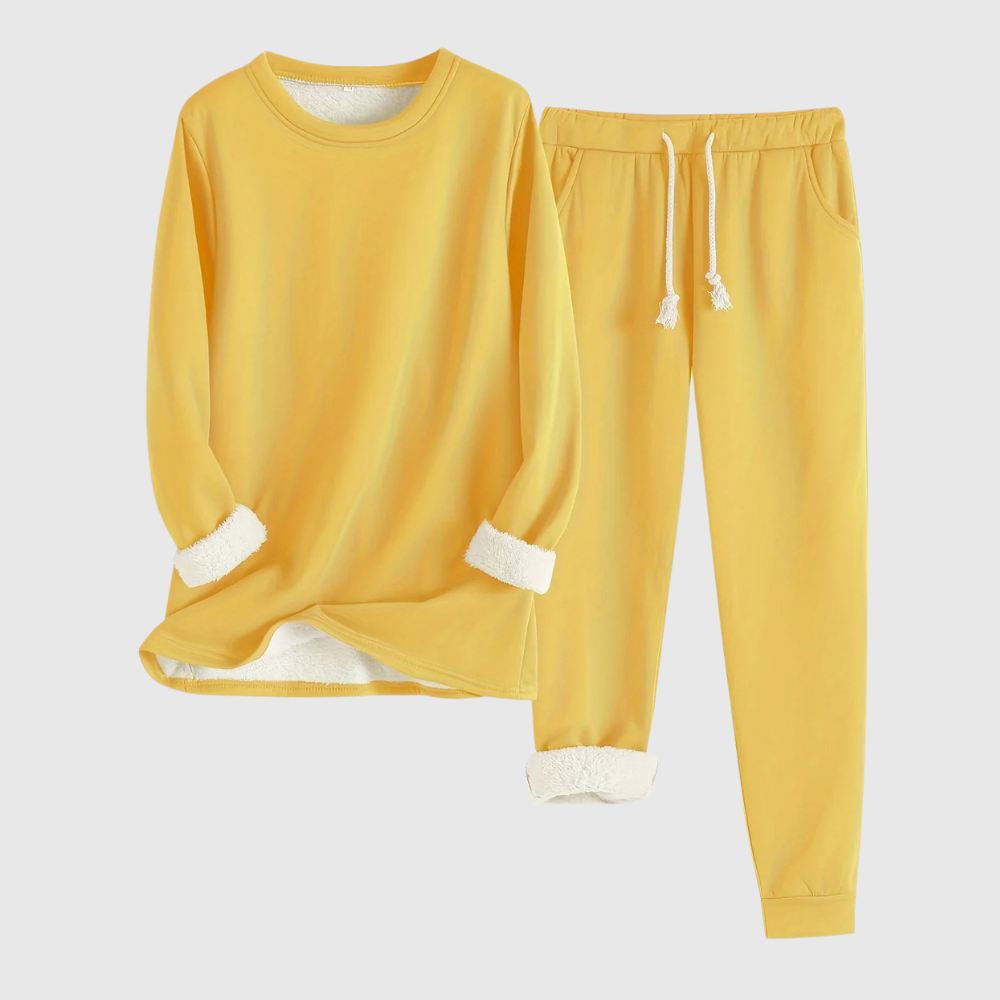 Women's Comfortable Lounge Set Yellow