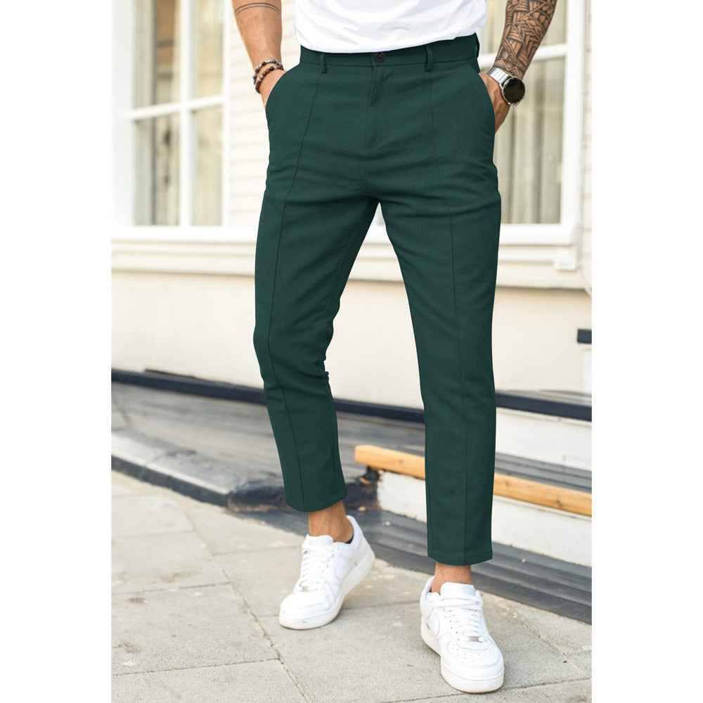 Men's Casual Elegant Leisure Pants Groen