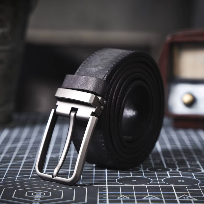 Premium Full-Grain Leather Belt Black