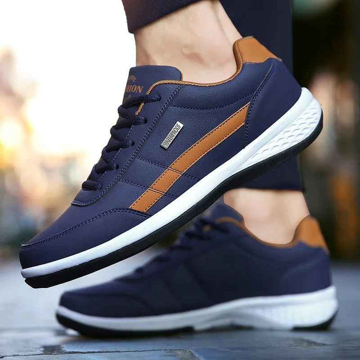 Men's Casual Lace-Up Sneakers - Stylish Footwear