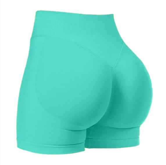Women's High Waist Seamless Yoga Shorts for Sports and Fitness
