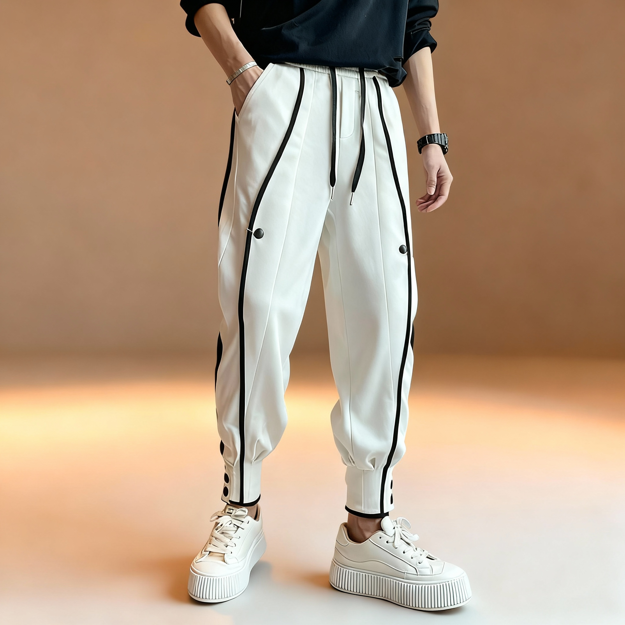 Men's Wave Maker Joggers - Stylish and Comfortable Activewear White