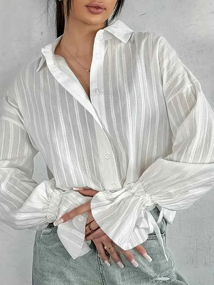 Women's Elegant & Versatile Blouse - Timeless Style White
