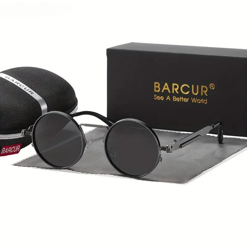 Steampunk-Inspired Mirage Sunglasses Gunmetal Black