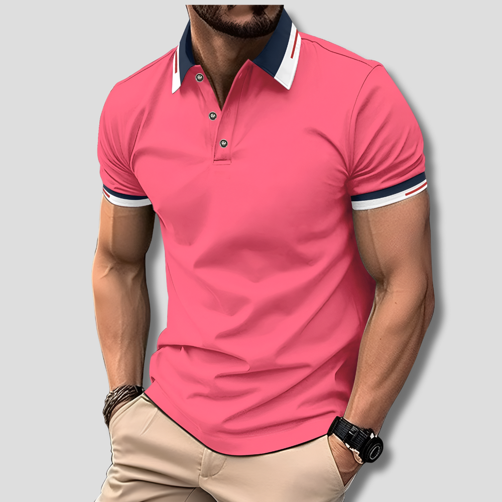 Men's Premium Look Polo Shirt Pink