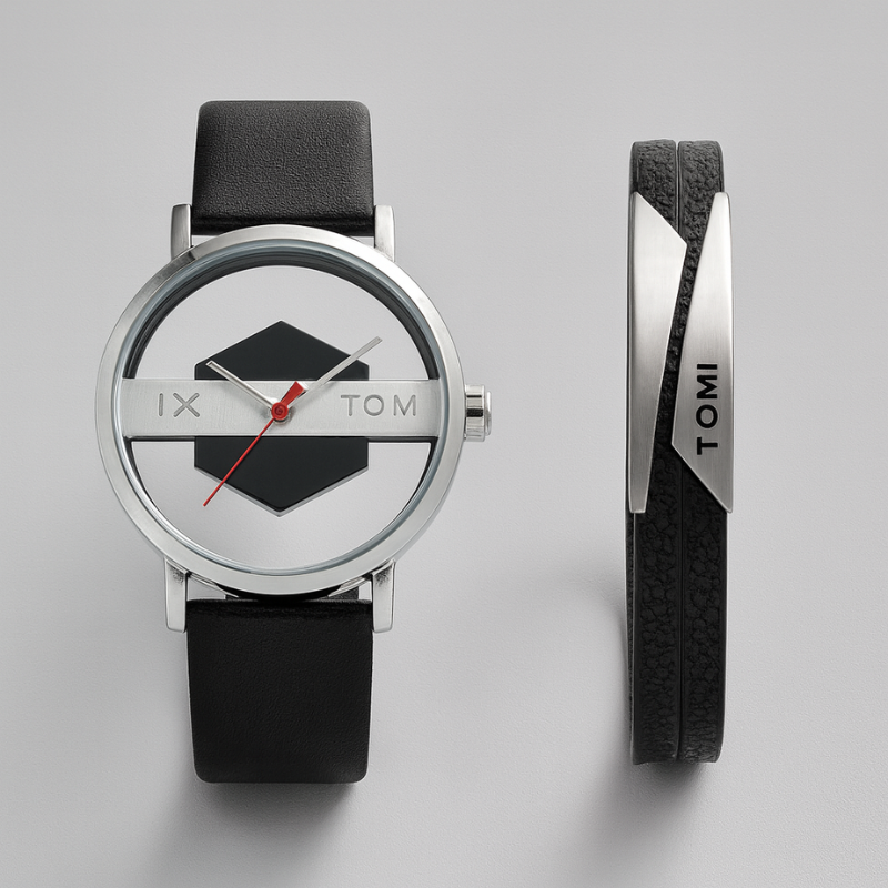 Orbit Timepiece Set Black Silver