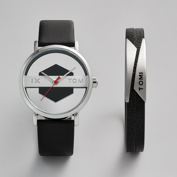 Orbit Timepiece Set Black Silver