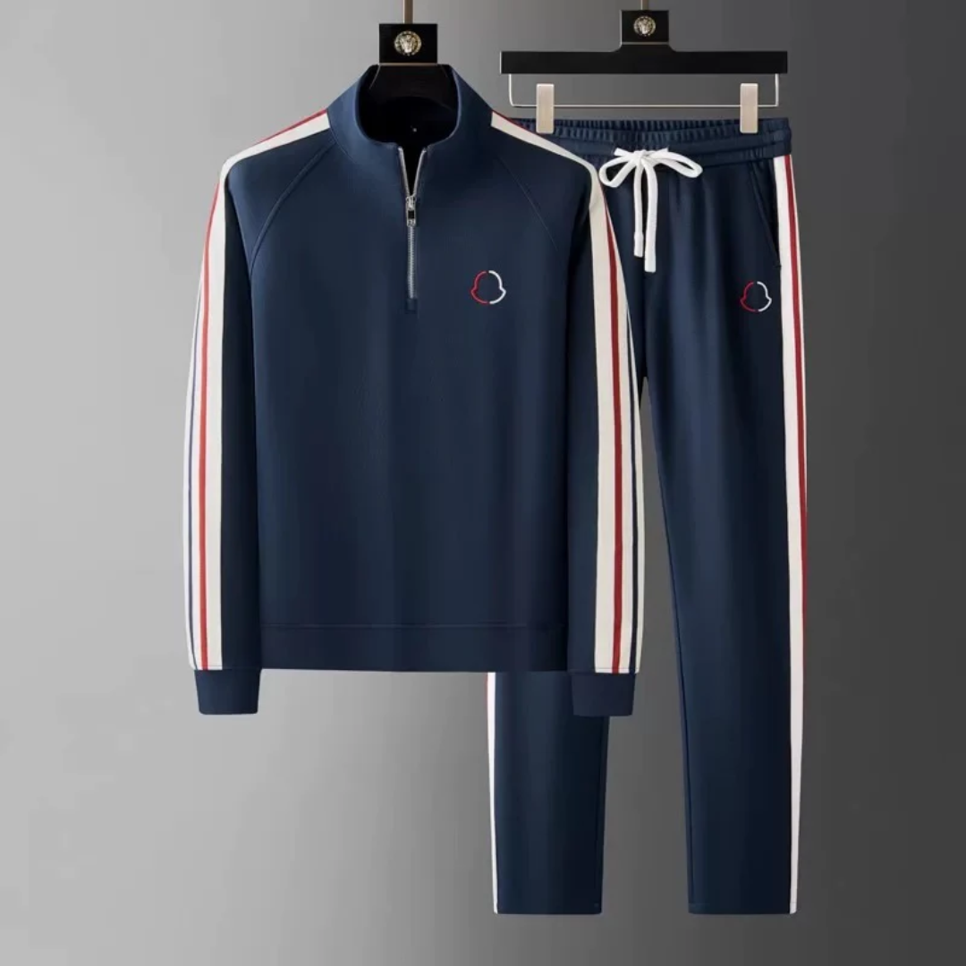 Men's Premium Tracksuit Set - Echelon Style Royal Navy