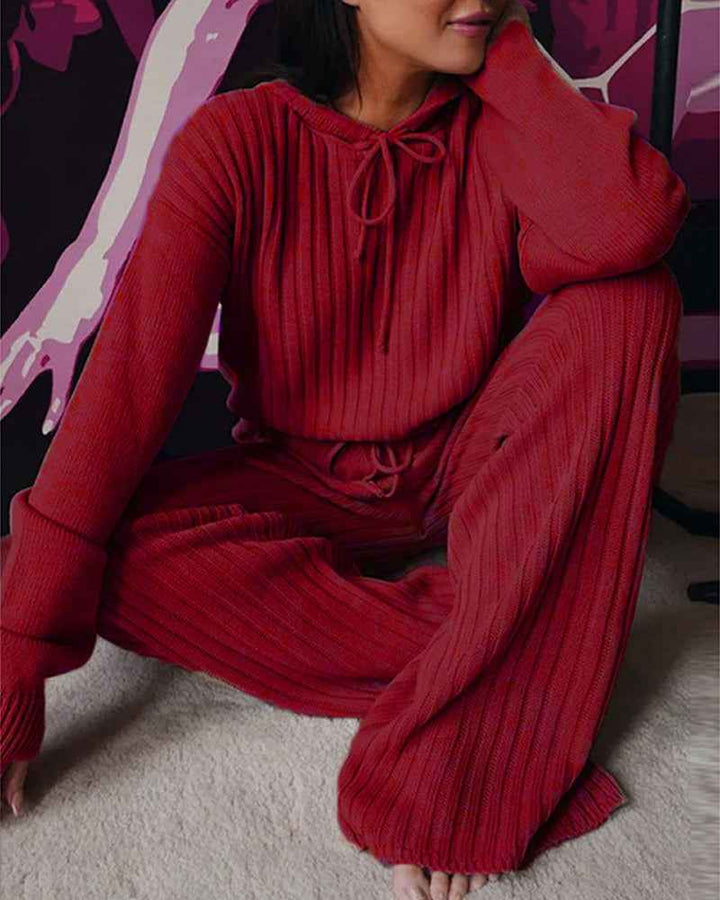 Women's Cozy Pajama Set Red