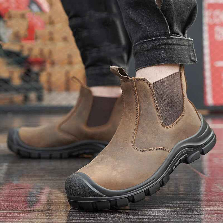 Men's Chelsea Winter Slip-On Work Boots