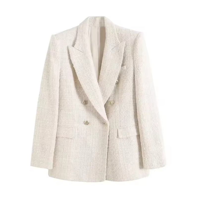 Elcke | Women's Blazer with Reversed Collar and Stylish Buttons
