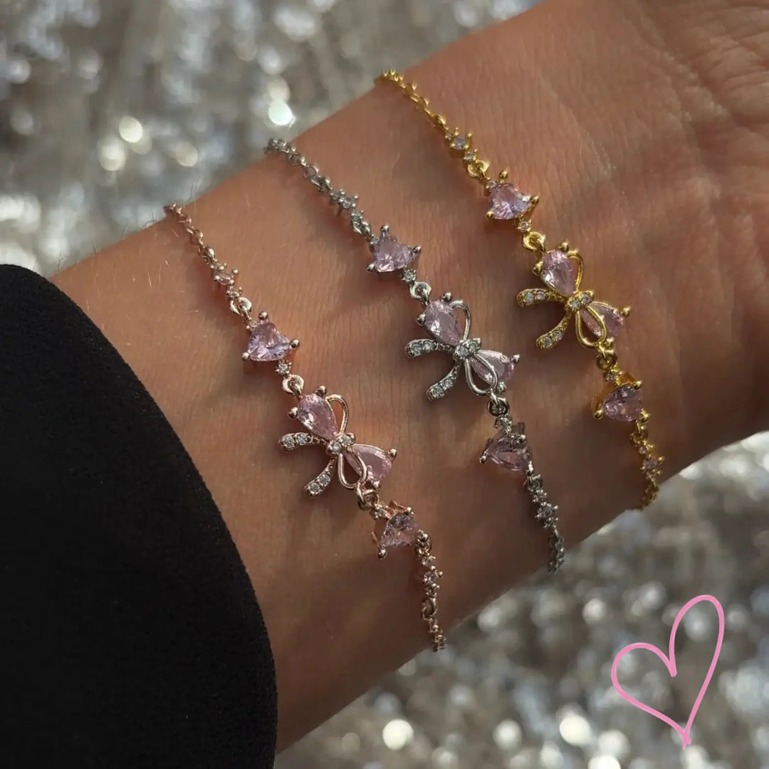 Aura | Women's Elegant Bow Bracelet - Chic Stainless Steel Design