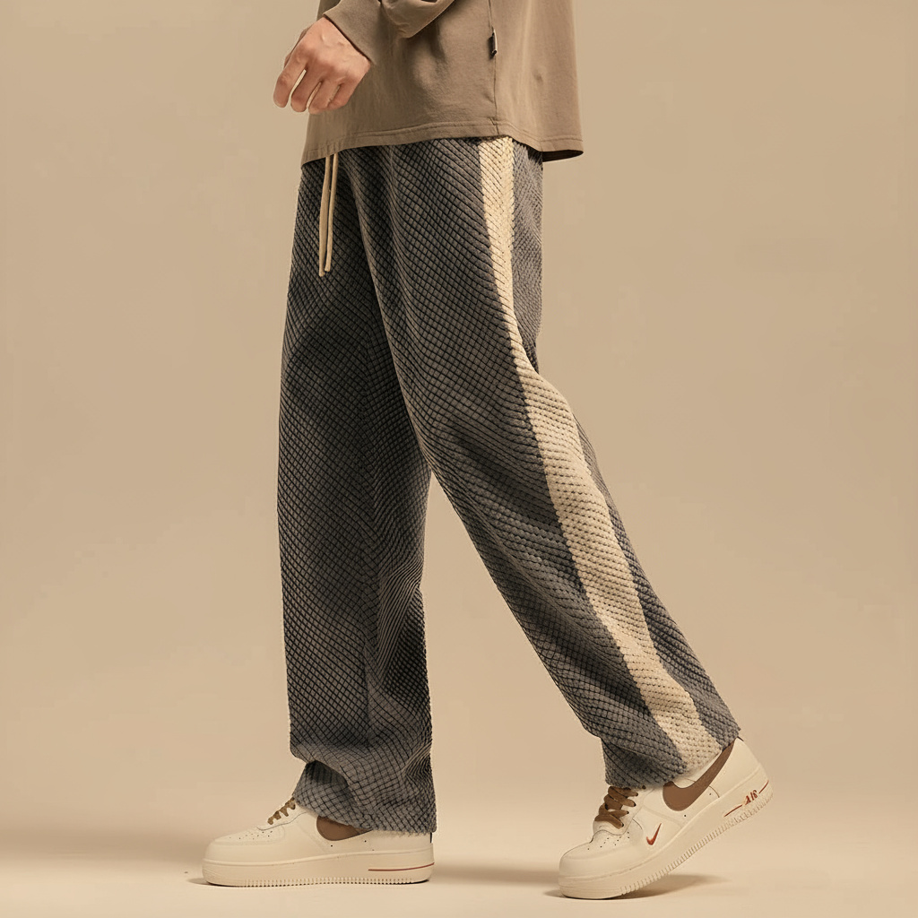 Men's Corduroy Sweatpants - Comfortable and Stylish Gray