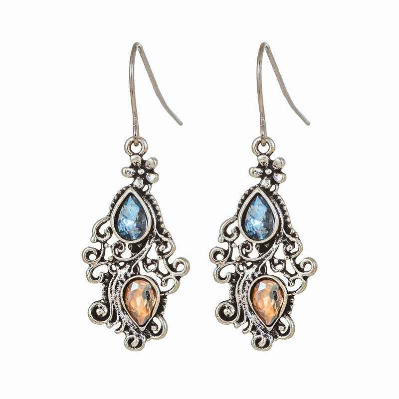 Elegant Filigree Gem Earrings