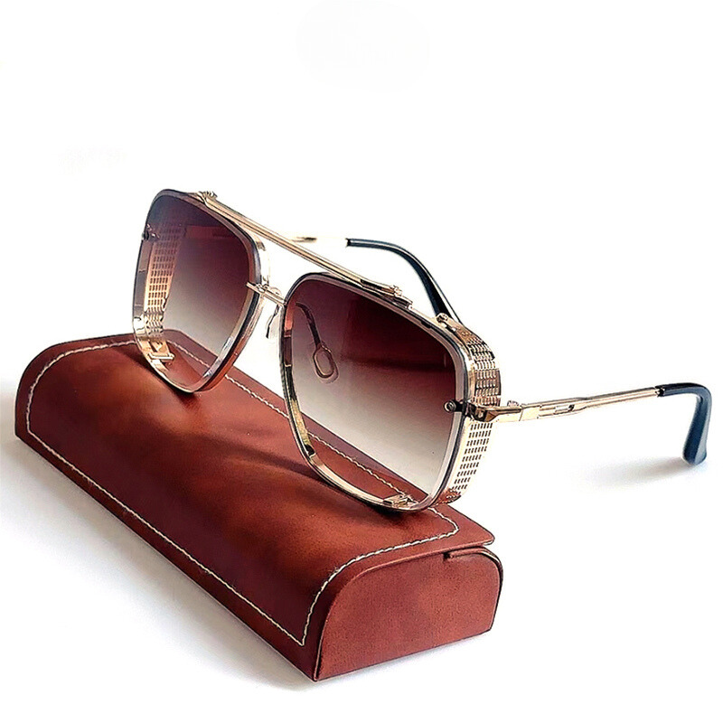 Retro-Inspired Vintage Sunglasses Golden Sunrise