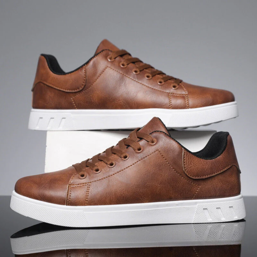 Harvey | Men's Lace-Up Casual Sneakers Brown