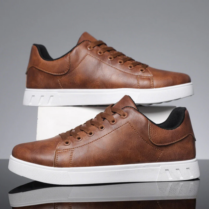 Harvey | Men's Lace-Up Casual Sneakers Brown