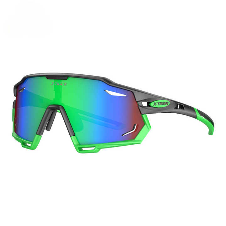 Polarized SolarZoom Sunglasses Black Green