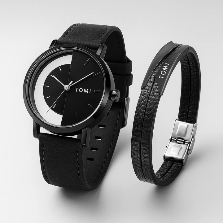 Stylish Eclipse Watch Set for Every Occasion Black