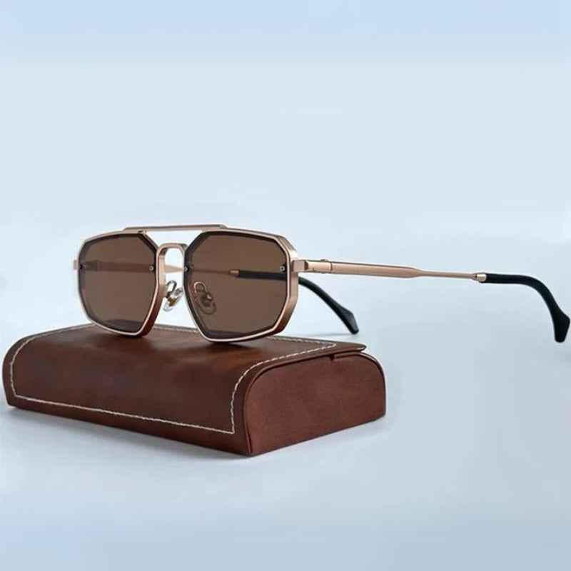 Stylish Riviera Sunglasses Copper Brown