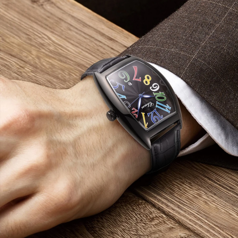 Elegant Leather Timepiece