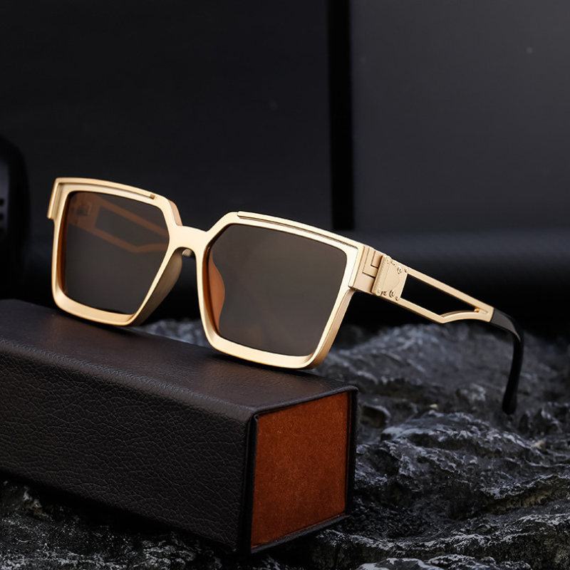 Polarized Sunglasses for Ultimate UV Protection Gold Brown