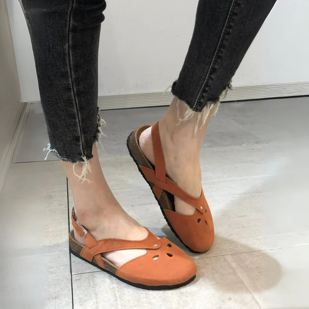 Women's Adjustable Sandals - Comfortable and Stylish Footwear Orange