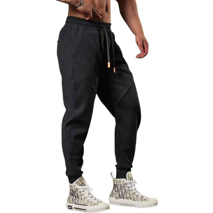 Men's Lightweight Cargo Fleece Jogging Pants - Tapered Fit