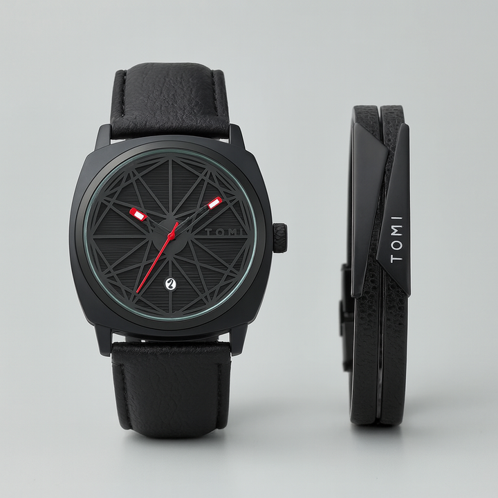 Stylish Prism Watch Collection Black