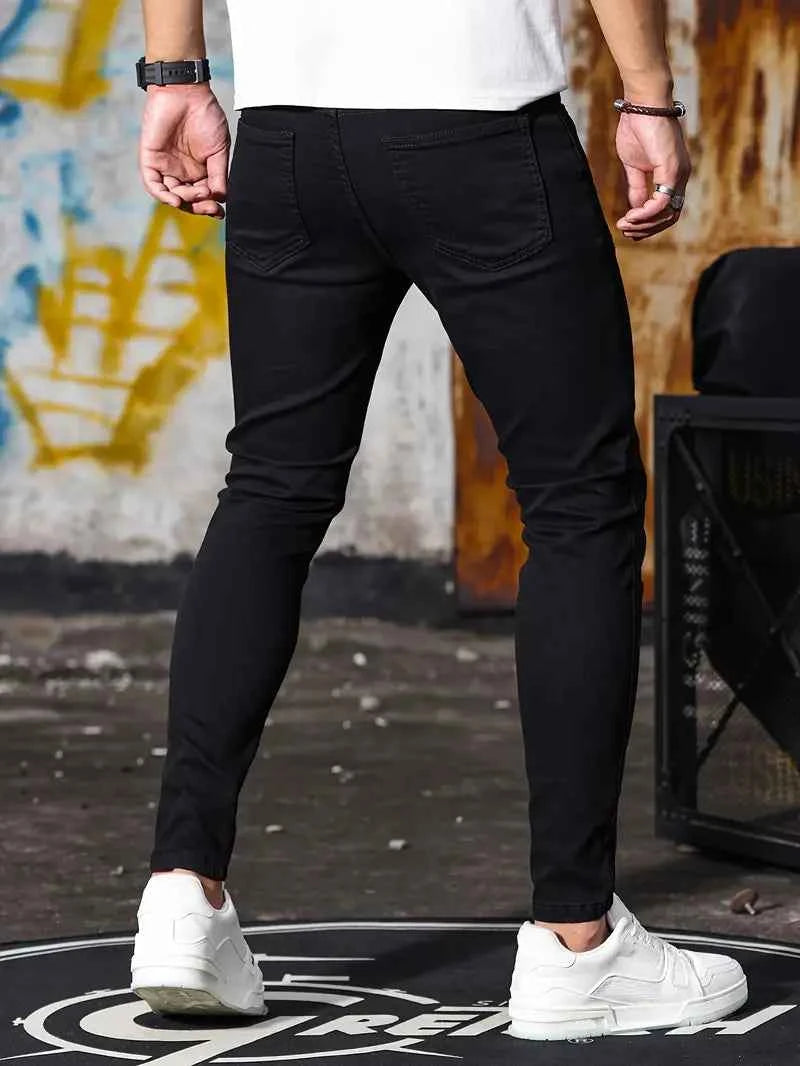 Men's Stretch Denim Skinny Jeans – Stylish & Comfortable Casual Wear