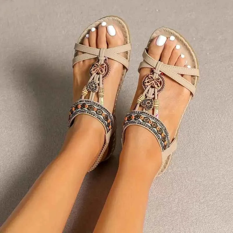 Tara | Orthopedic Sandals Beige-Brown