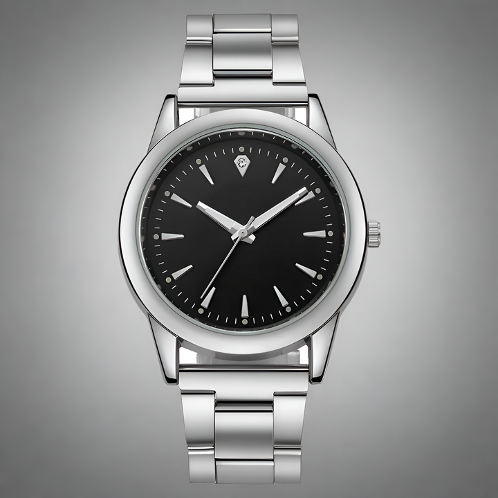 Elegant Timepiece for Every Occasion Silver Onyx