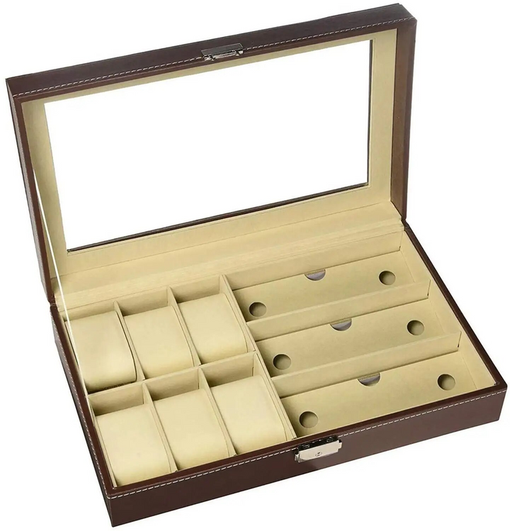 Stylish Leather Case for Watches and Sunglasses