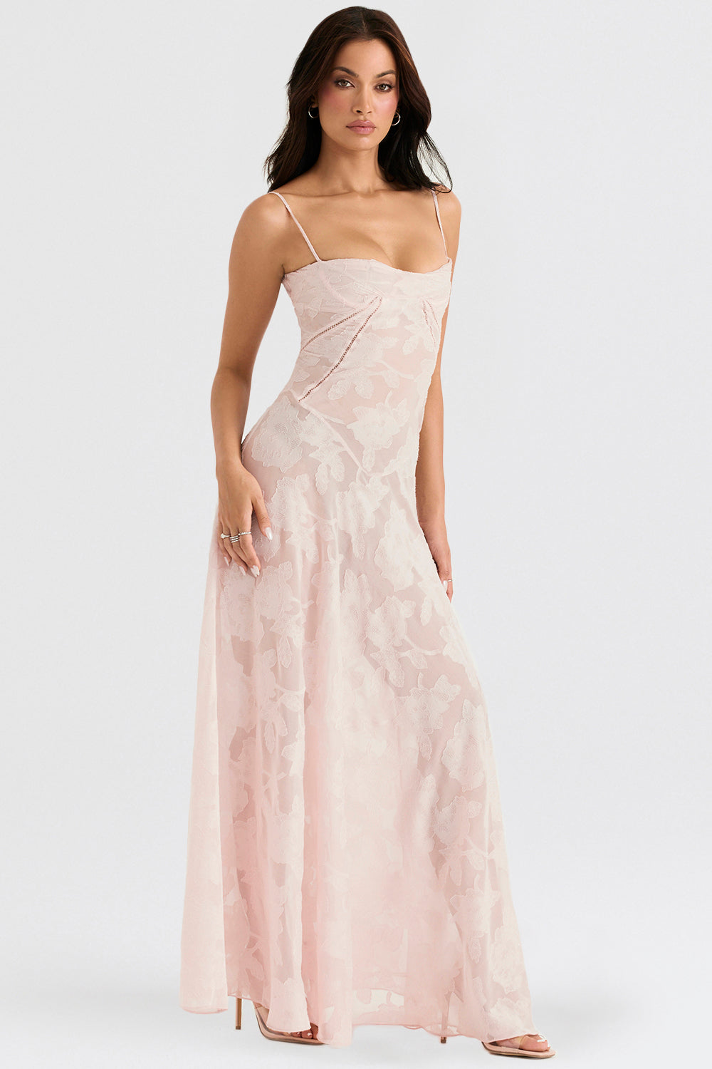 Charline | Women's Elegant Embroidered Maxi Dress
