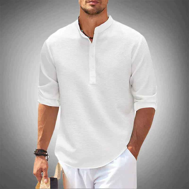 Men's Stylish Linen Shirt for the Modern Man White
