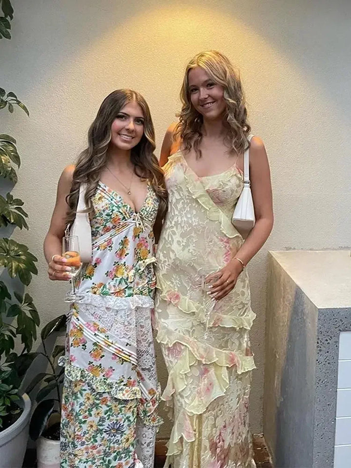 Willow | Women's Elegant Flowing Maxi Dress with Spaghetti Straps