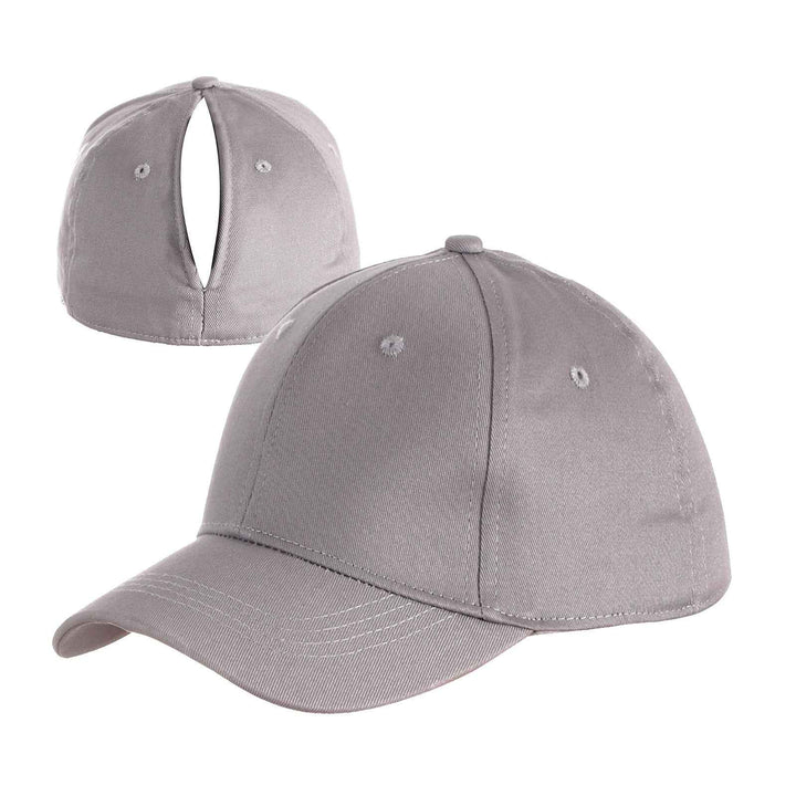 Cap With Hair Extensions Automatic Magnetic Cap Sports Cap Gray Free Size