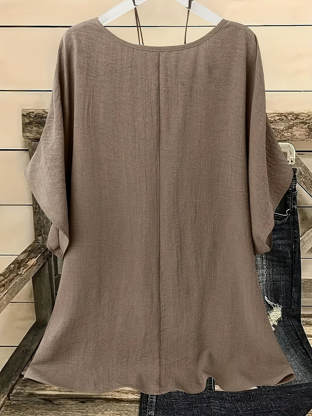 Women's Flowy Batwing Blouse