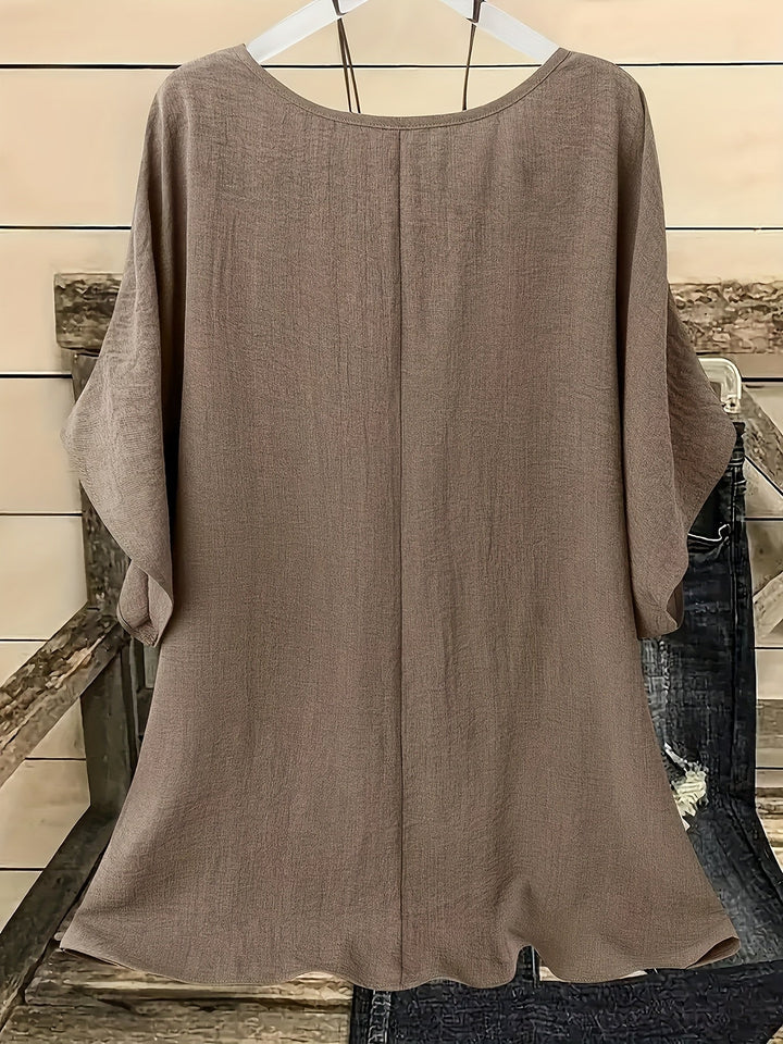 Women's Flowy Batwing Blouse