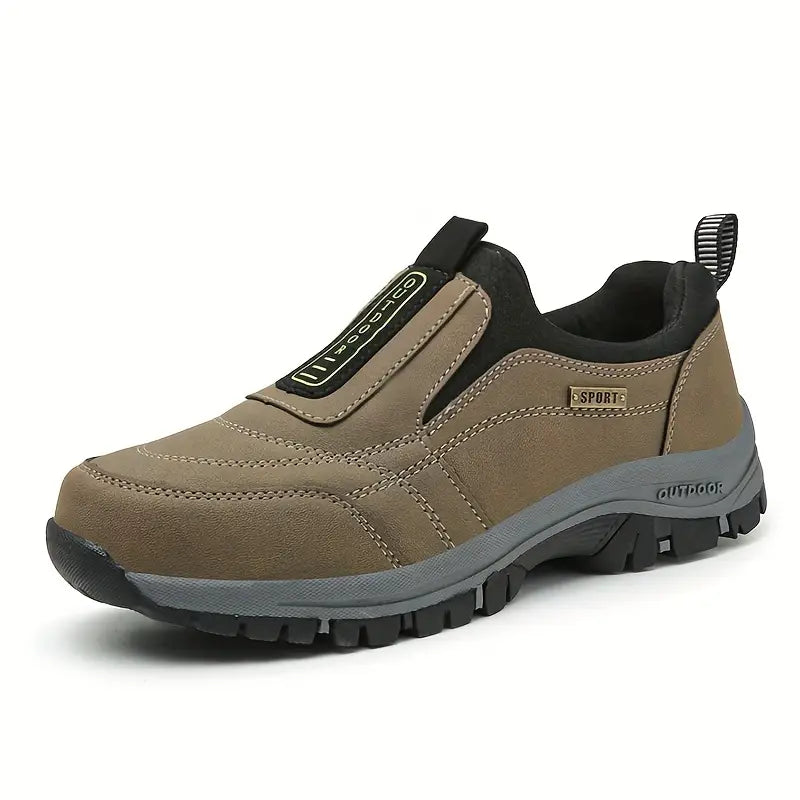 Logan | Comfortable Slip-On Orthopedic Shoes Khaki