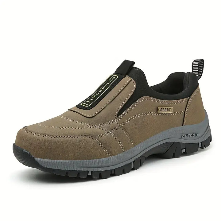 Logan | Comfortable Slip-On Orthopedic Shoes Khaki