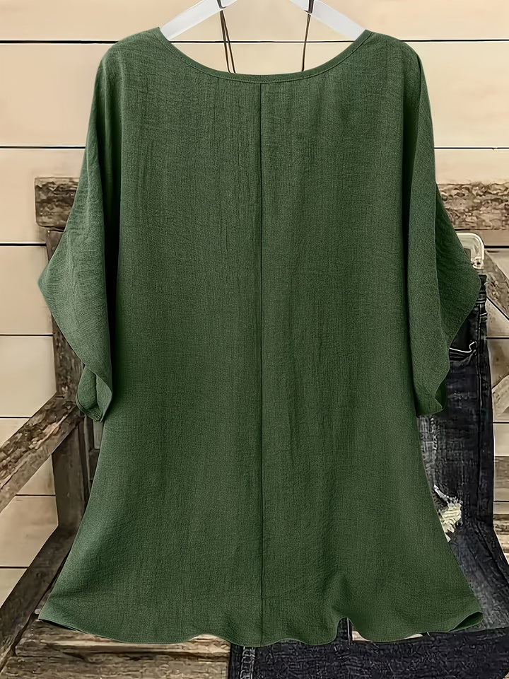Women's Flowy Batwing Blouse