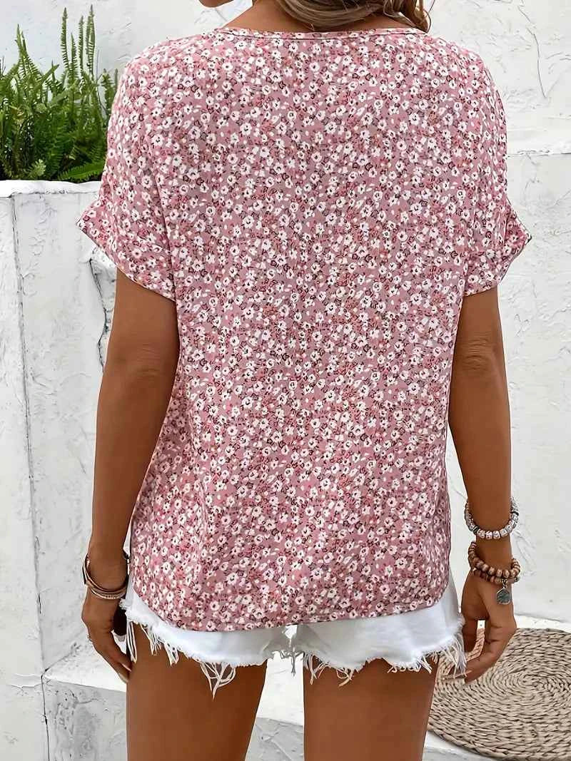 Women's Lightweight Floral Print Blouse