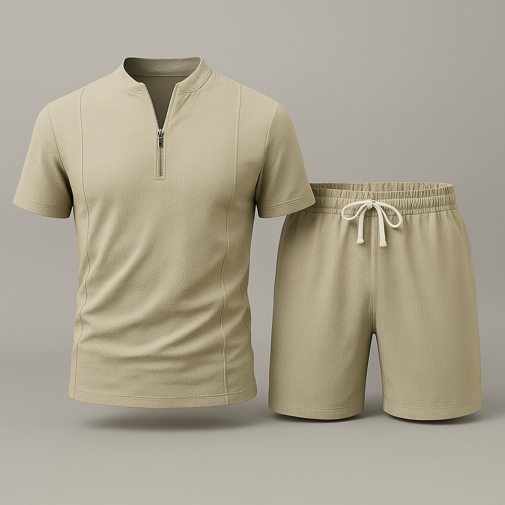 Premium Piqué Set Sand