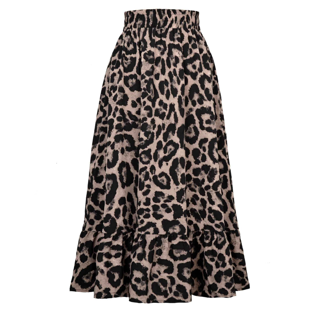 Womens Leopard Print Skirt