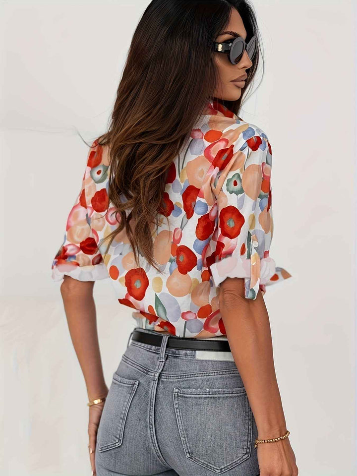 Women's Long Sleeve Collared Blouse