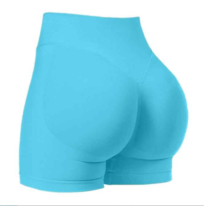 Women's High Waist Seamless Yoga Shorts for Sports and Fitness